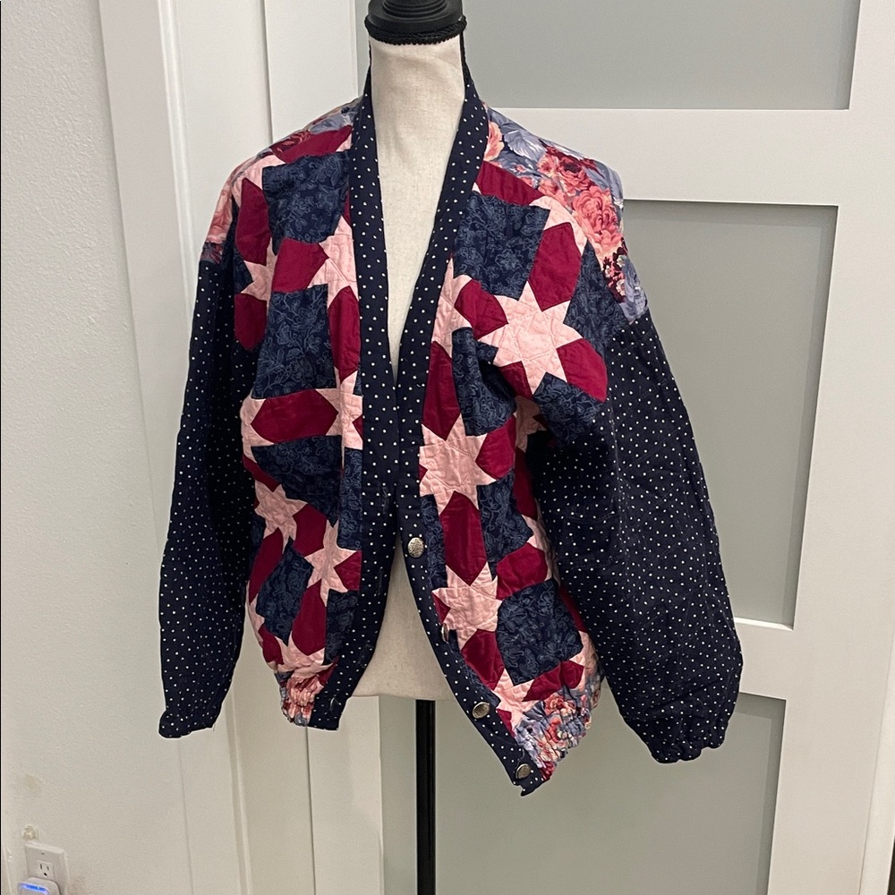 Patchwork Star Patterned Jacket - image 1
